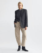SWEATERS Laurel Sweater in Dark Charcoal Melange Nili Lotan