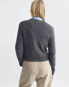 SWEATERS Laurel Sweater in Dark Charcoal Melange Nili Lotan