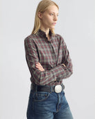 BLOUSES/SHIRTS/TOPS Elio Shirt in Rustic Check Nili Lotan