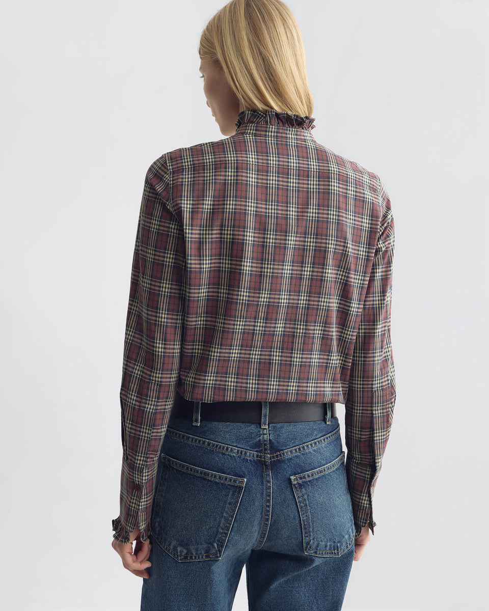 BLOUSES/SHIRTS/TOPS Elio Shirt in Rustic Check Nili Lotan