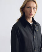 COATS/JACKET Brinley Waxed Short Parka in Black Nili Lotan