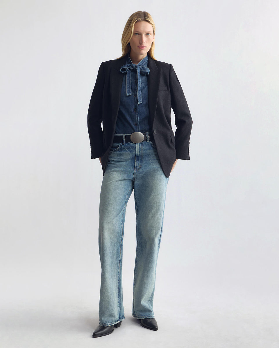 BLOUSES/SHIRTS/TOPS Suzette Denim Shirt in Classic Wash Nili Lotan