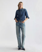 BLOUSES/SHIRTS/TOPS Suzette Denim Shirt in Classic Wash Nili Lotan