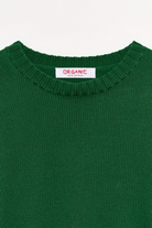 SWEATERS WIDE COTTON PULLOVER IN EMERALD Organic by John Patrick