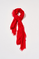 ACCESSORIES Felted Cashmere Lux Stole in Red Organic by John Patrick