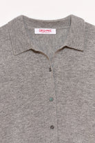 SWEATERS Button Up Shirt in Grey Melange Organic by John Patrick