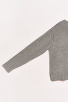 SWEATERS Chunky Pullover in Grey Melange Organic by John Patrick