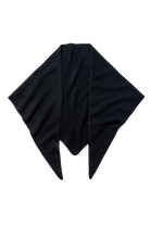 ACCESSORIES Triangle Cashmere Scarf in Black Organic by John Patrick