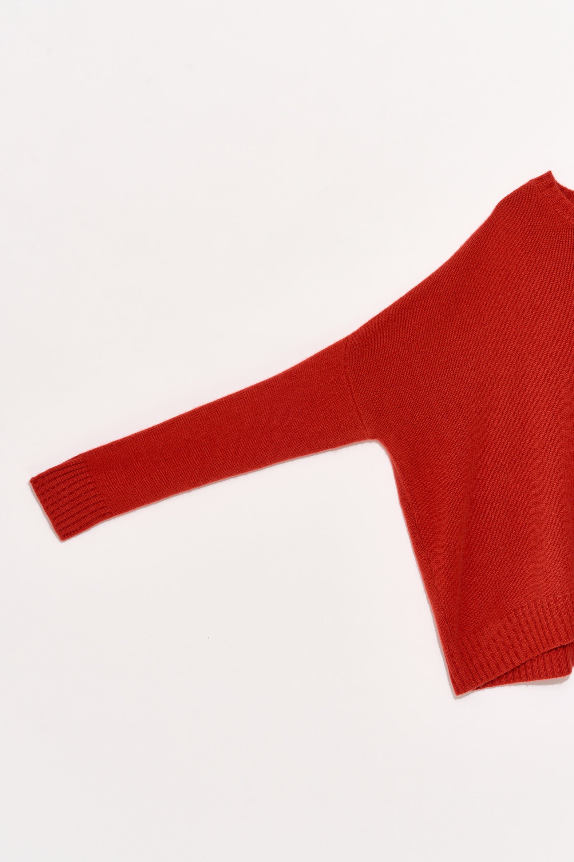 SWEATERS Wide Cashmere Pullover in Apricot Organic by John Patrick