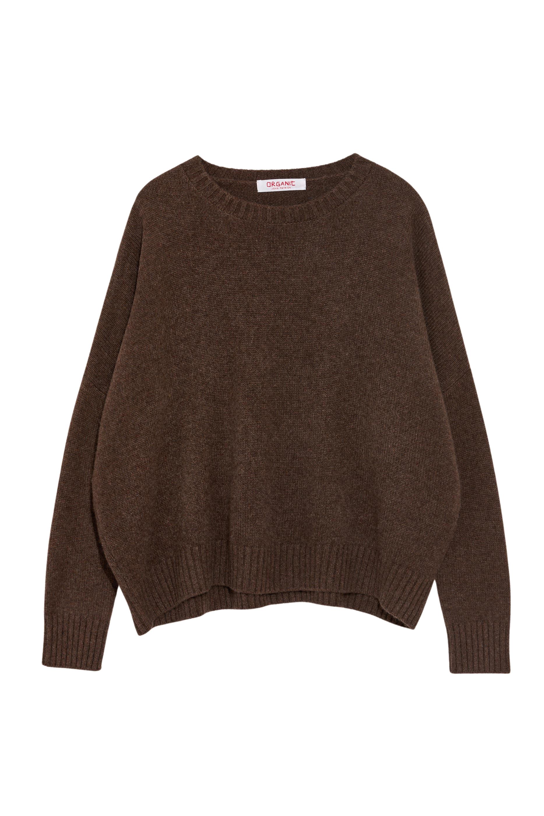 SWEATERS Wide Cashmere Pullover in Truffle Organic by John Patrick