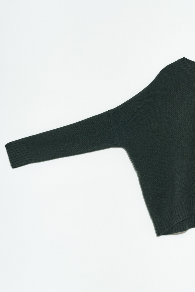 Sweaters Organic by John Patrick Wide Pullover in Loden Organic by John Patrick