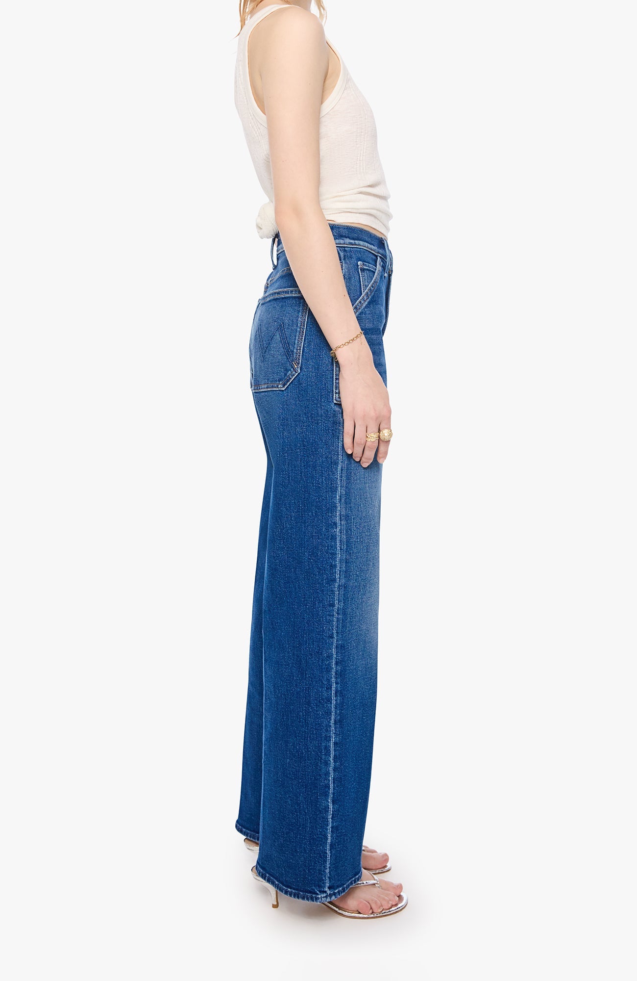 DENIM LIL PATCH MAVEN SNEAK JEAN Mother