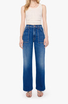 DENIM LIL PATCH MAVEN SNEAK JEAN Mother