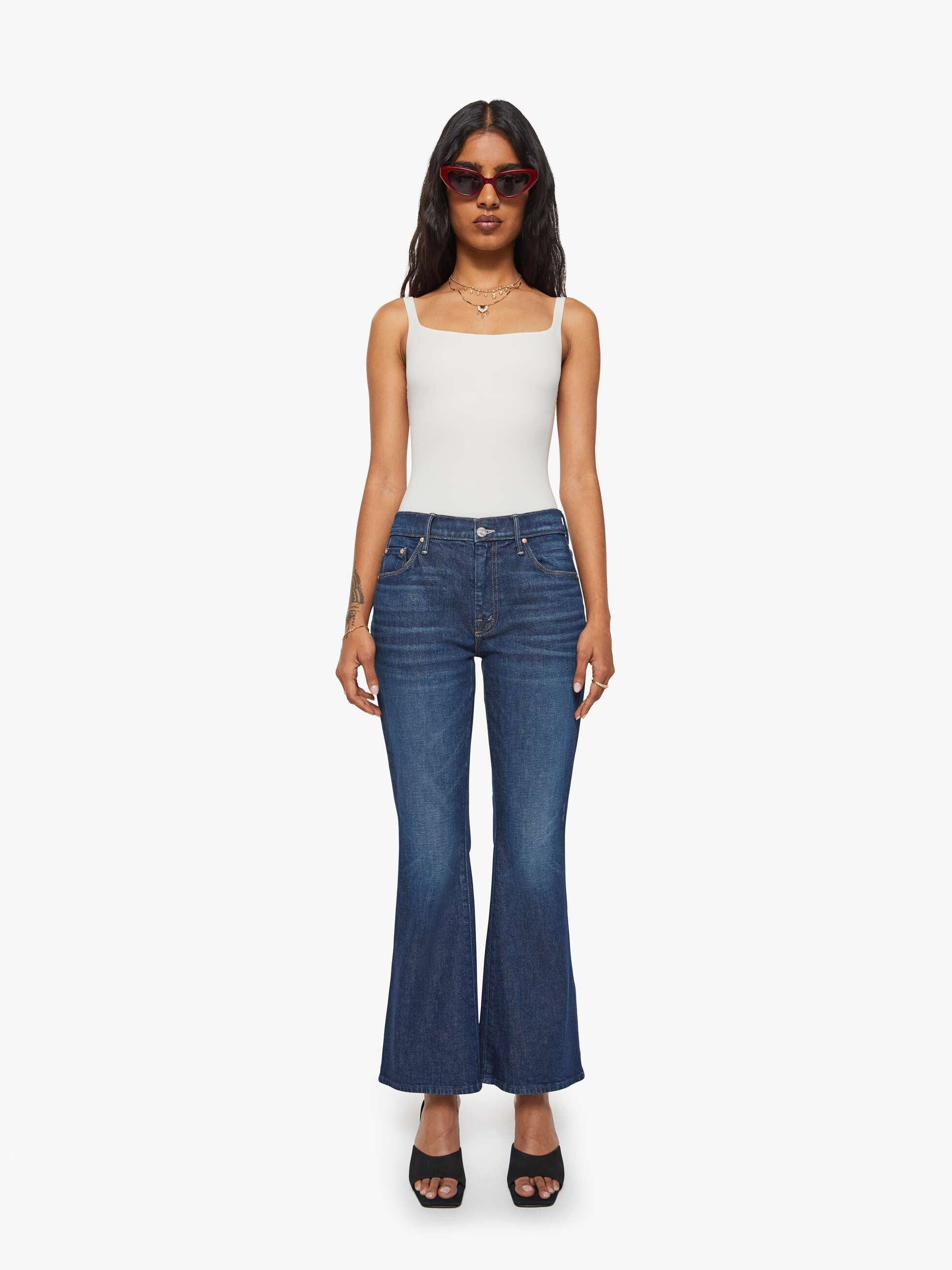 DENIM Lil Weekender Jean in Kicks and Riffs Mother