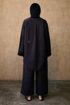 COATS/JACKET JACKET IN BLACK STRIPE Chan Luu