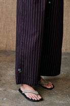 PANTS/SHORTS PANT IN BLACK STRIPE Chan Luu
