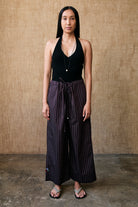 PANTS/SHORTS PANT IN BLACK STRIPE Chan Luu