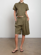 PANTS/SHORTS Inez Short in Army Pharaoh