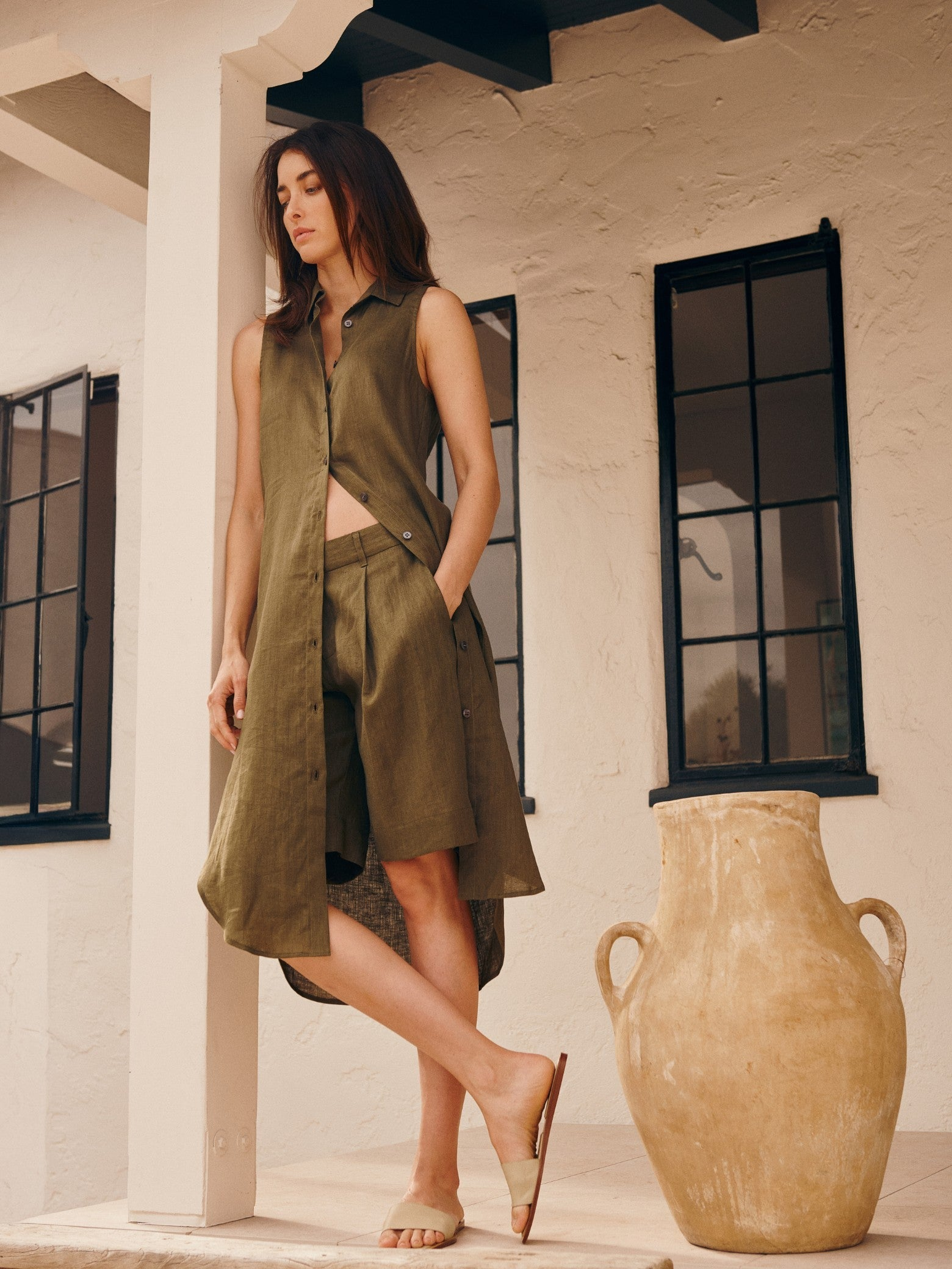 PANTS/SHORTS Inez Short in Army Pharaoh