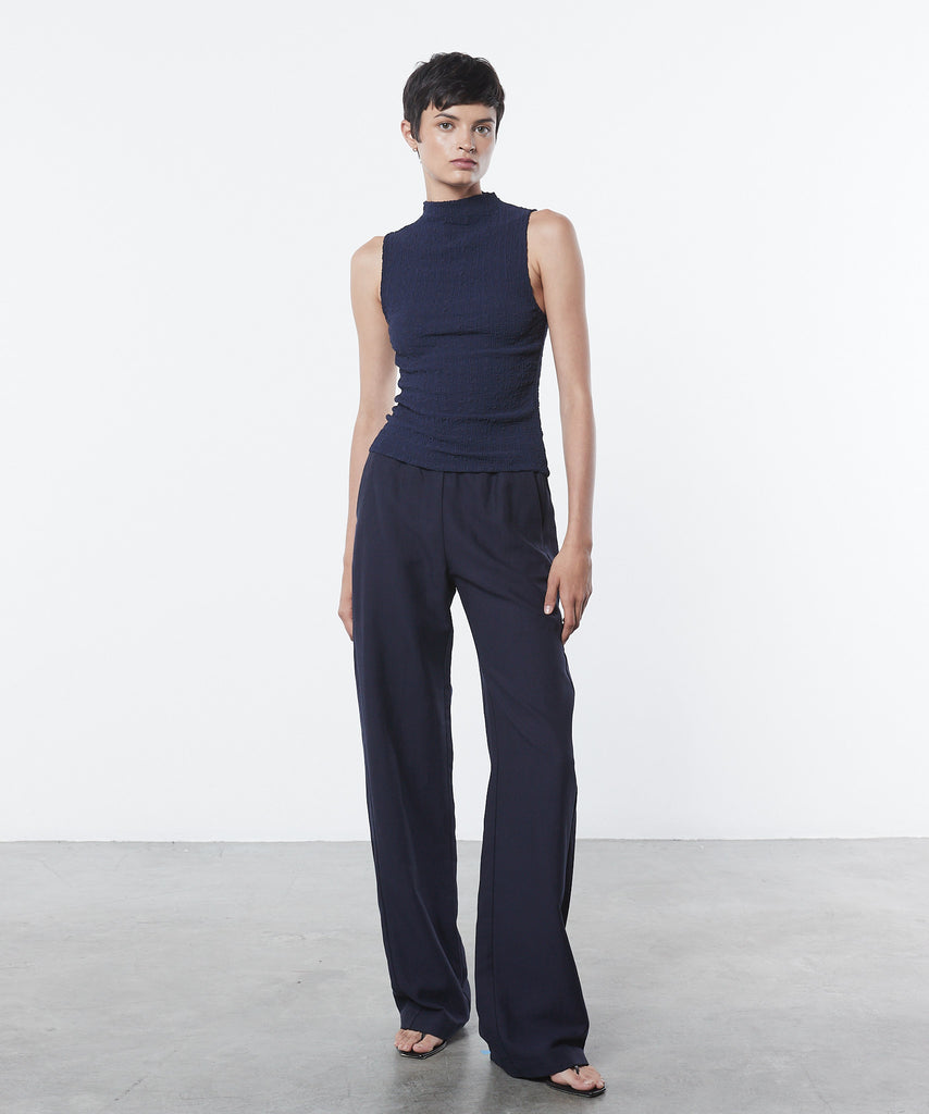 PANTS/SHORTS TWILL EVERYWHERE PANT IN EVENING BLUE Enza Costa