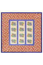 HOME DECOR Small Square Tablecloth in Positano Red Tiles Lisa Corti