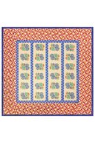 HOME DECOR Large Square Tablecloth in Positano Red Tiles Lisa Corti