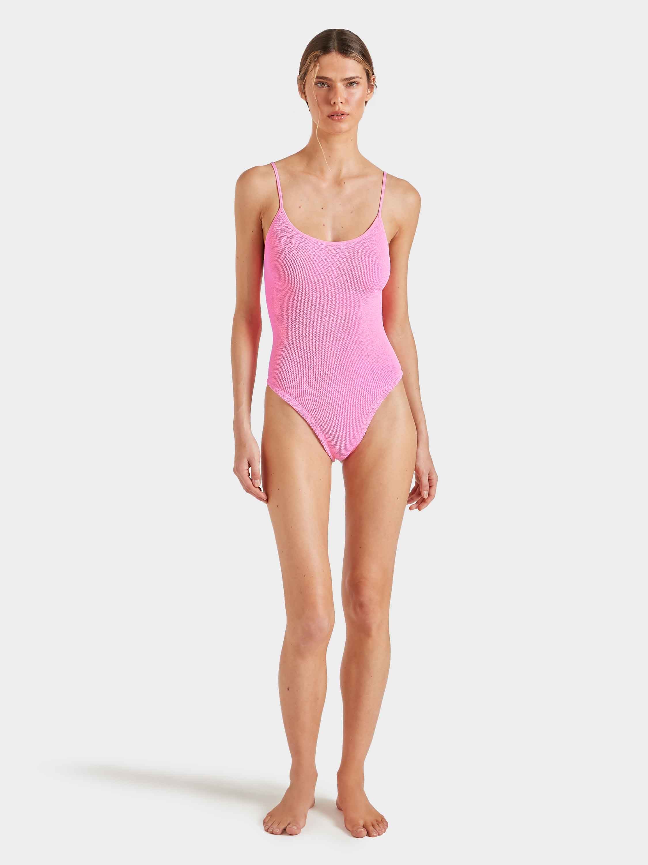 LINGERIE/PJ/SWIM Pamela Swimsuit in Bubblegum Hunza G