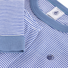 CHILDREN'S APPAREL Long Sleeve Stripe Pajama Set in Blue Petit Bateau