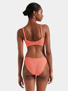 LINGERIE/PJ/SWIM Phoebe Underband Bikini in Metallic Coral Hunza G