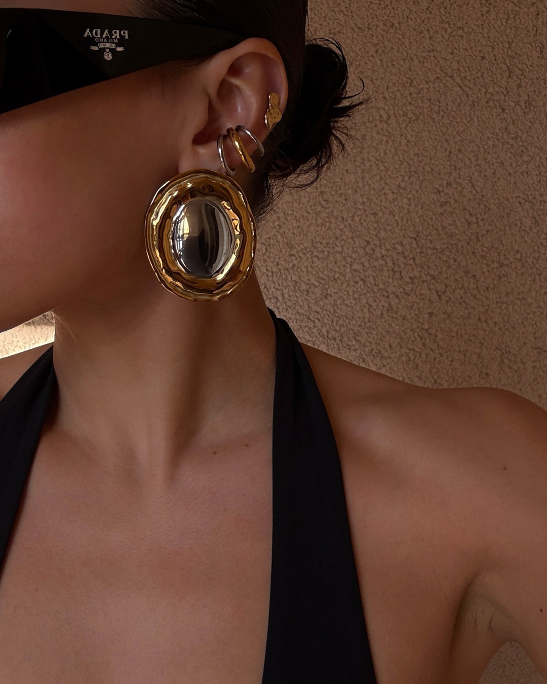 FASHION JEWELRY Two Tone Cala Ear Cuff Luv Aj