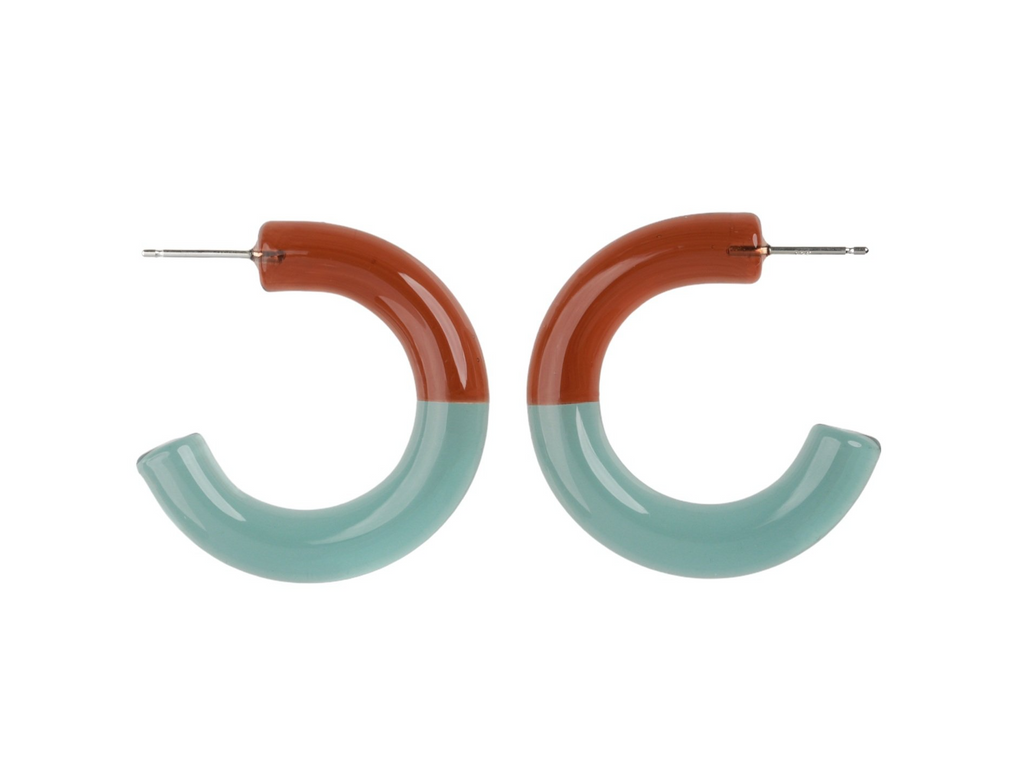 Earrings Keane Two Tone Hoops Keane