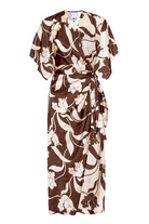 DRESSES/JUMPSUITS Hadassa Dress in Chocolate Floral Misa