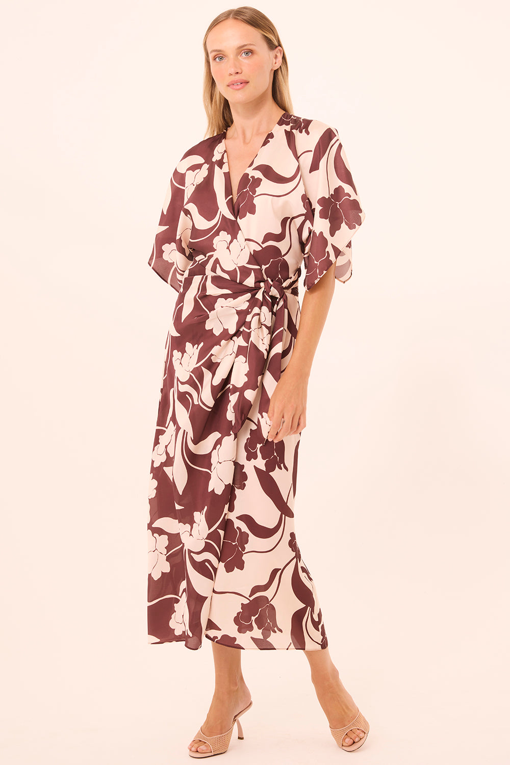 DRESSES/JUMPSUITS Hadassa Dress in Chocolate Floral Misa