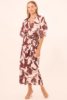 DRESSES/JUMPSUITS Hadassa Dress in Chocolate Floral Misa