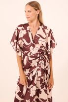 DRESSES/JUMPSUITS Hadassa Dress in Chocolate Floral Misa