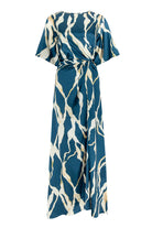 DRESSES/JUMPSUITS Asah Dress in Vertical Abstract Misa