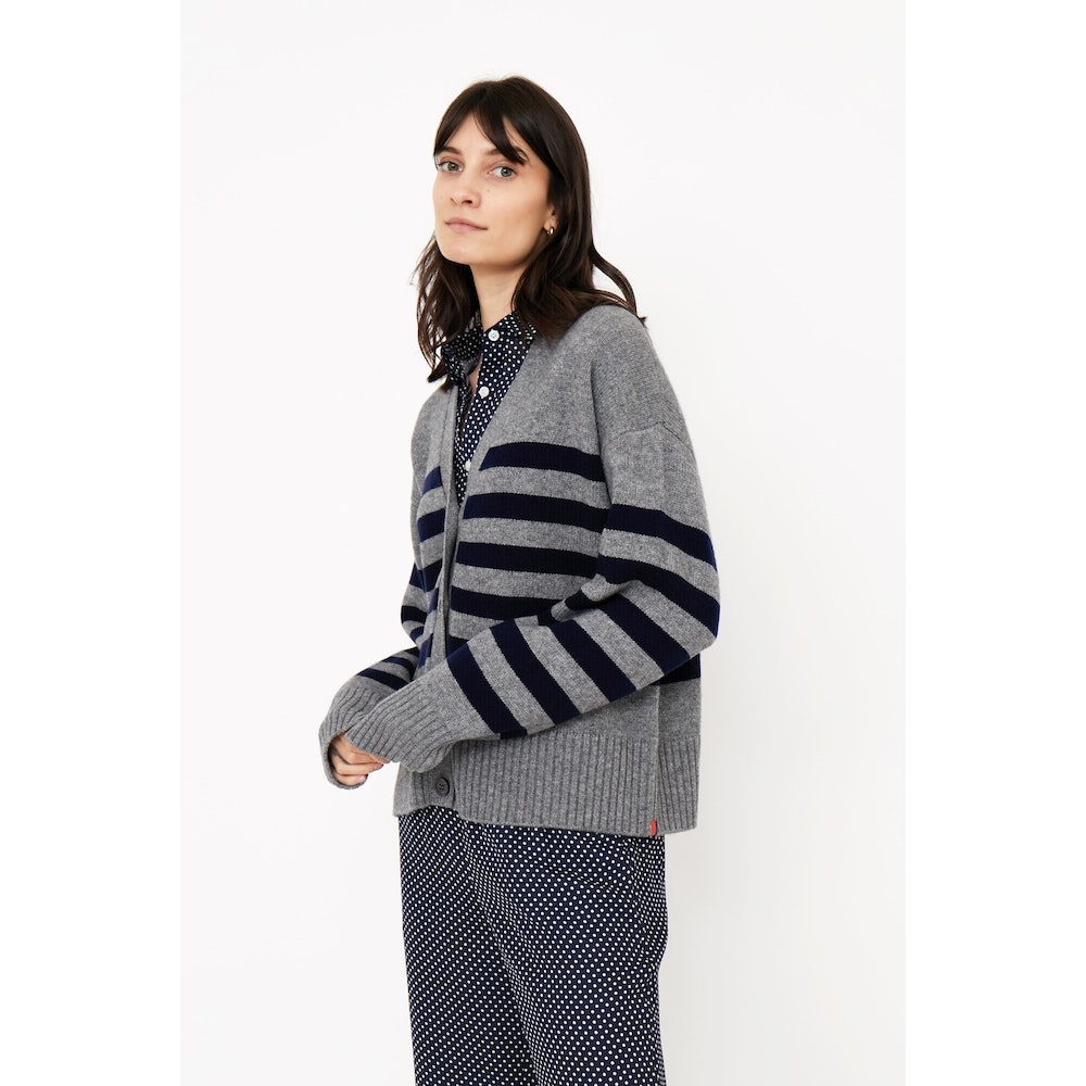 Sweaters Kule Raffa Cardigan in Grey and Navy Kule