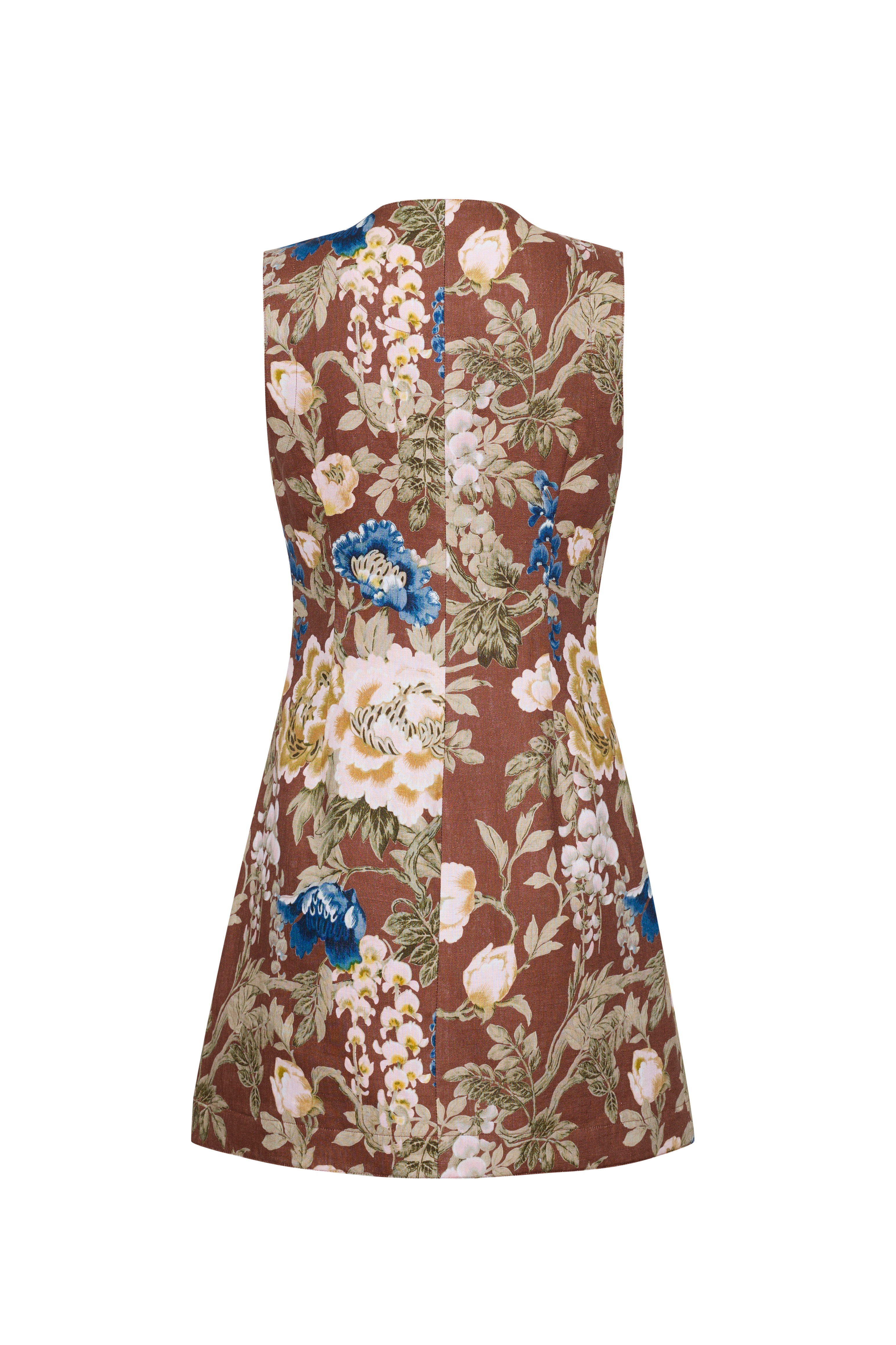 DRESSES/JUMPSUITS Rhapsody Dress in Flora Meadow Brown Cara Cara