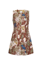 DRESSES/JUMPSUITS Rhapsody Dress in Flora Meadow Brown Cara Cara