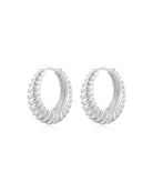 FASHION JEWELRY Ridged Marbella Hoops Luv Aj