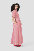 DRESSES/JUMPSUITS Boogie Woogie Bugle Boy Dress in Red Gingham Rosie Assoulin