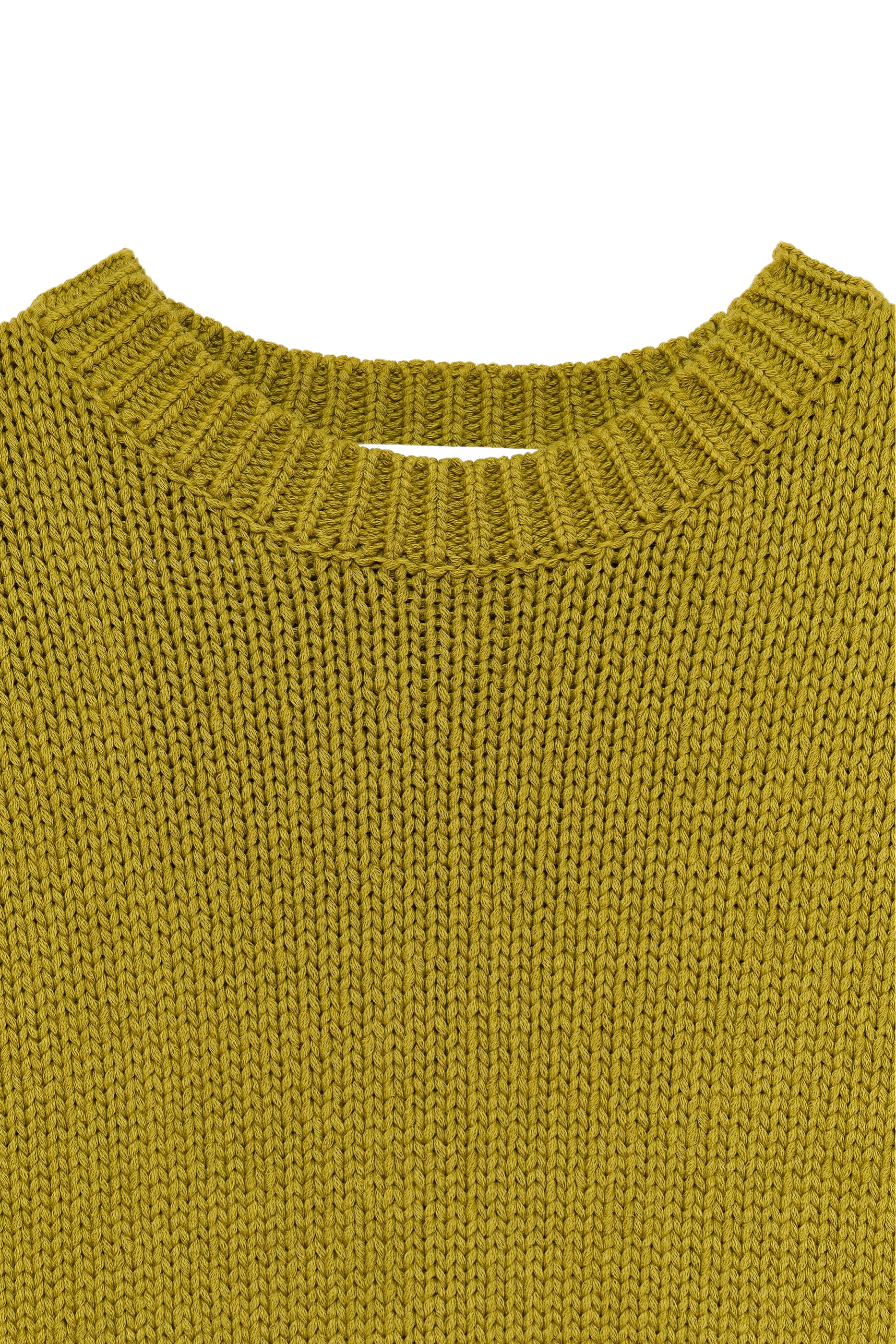 SWEATERS BOXY GILET IN GREEN Organic by John Patrick