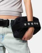HANDBAGS Marfa Mink Pouch in Noir Apparis