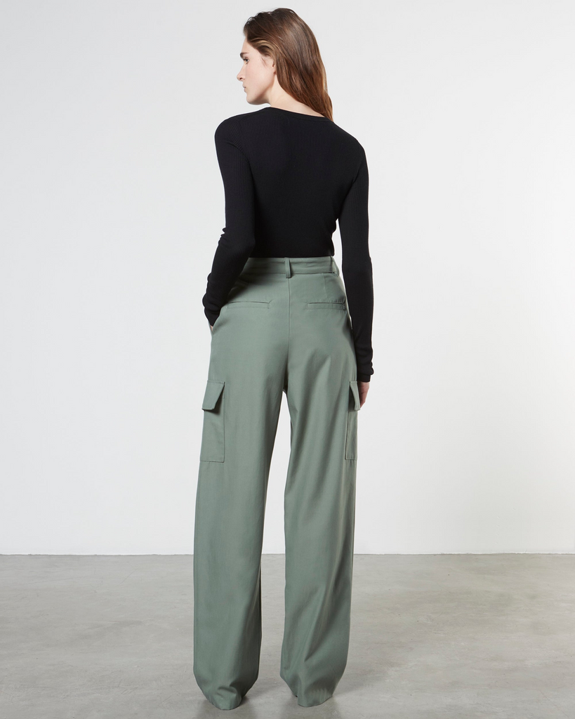 Tops Enza Costa Silk Knit Sweater in Black Enza Costa