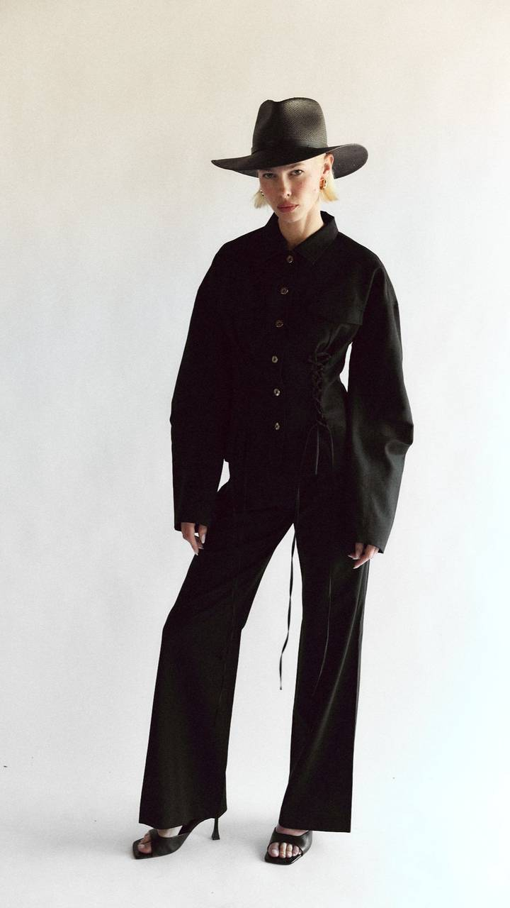 HATS Sherman Hat in Black Janessa Leone