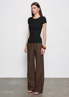 PANTS/SHORTS Twill Everywhere Pant in Chocolate Enza Costa