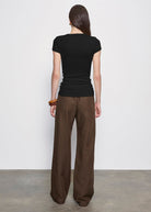 PANTS/SHORTS Twill Everywhere Pant in Chocolate Enza Costa