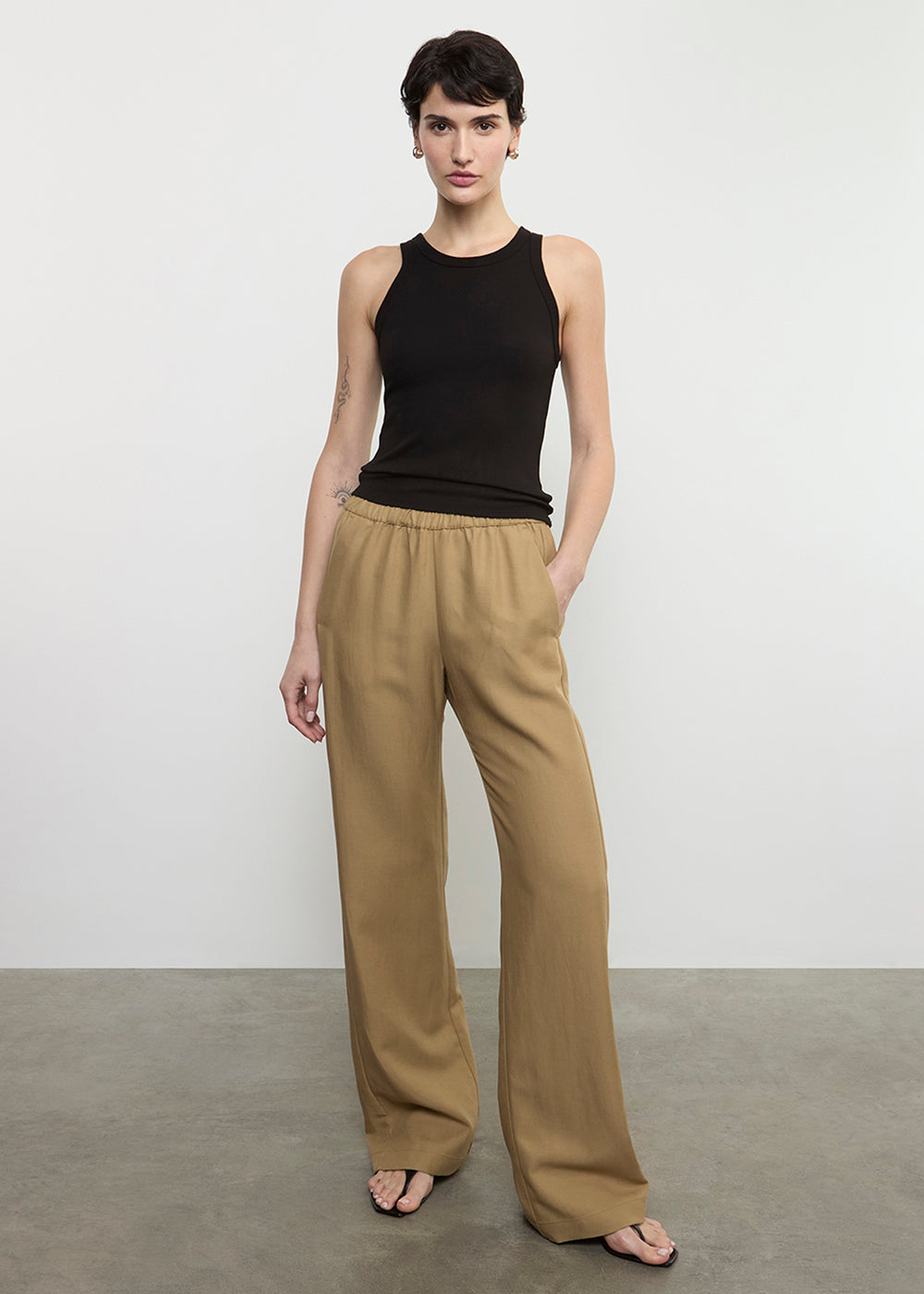 PANTS/SHORTS TWILL EVERYWHERE PANT IN FATIGUE Enza Costa