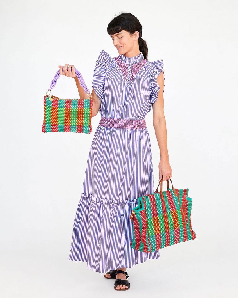 Handbags Clare V. Summer Flat Clutch in Condesa Plaid Clare V.