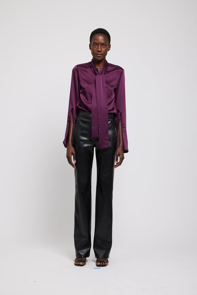 Tops Simkhai Candela Shirt in Plum Simkhai